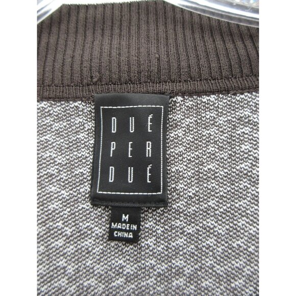 Due Per Due Sweater Medium Cardigan Button Up V-Neck Breathable Knit - Picture 8 of 10